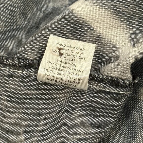 TheLees Button Down Gray Tie Dyes Long Sleeve Collared Shirt Mens Size Large - Picture 7 of 9